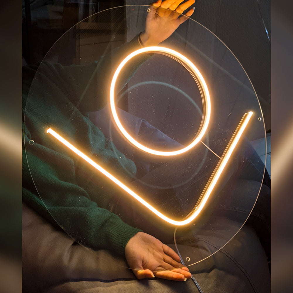 Neon sign for the coffee place