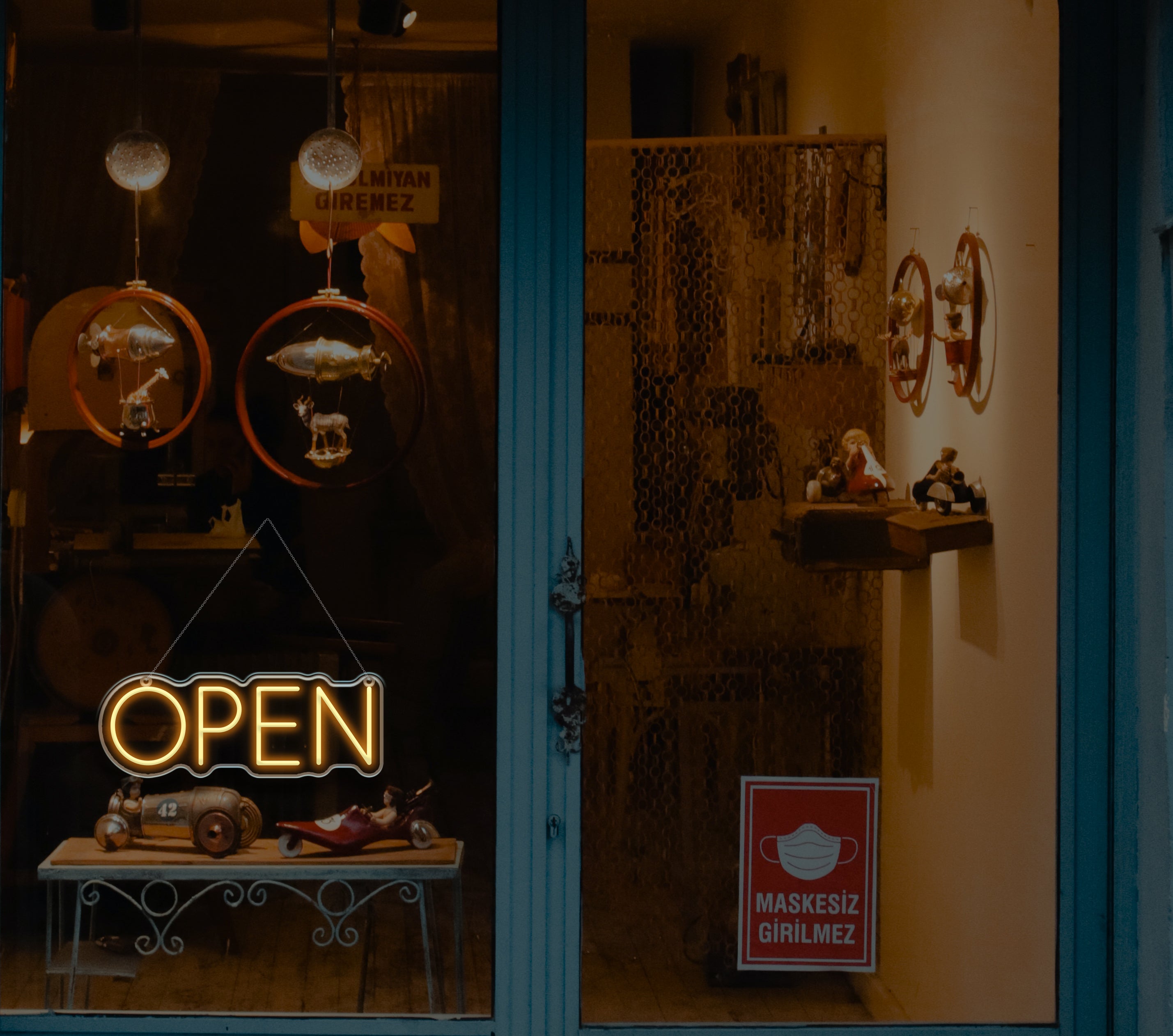 Open Neon Sign