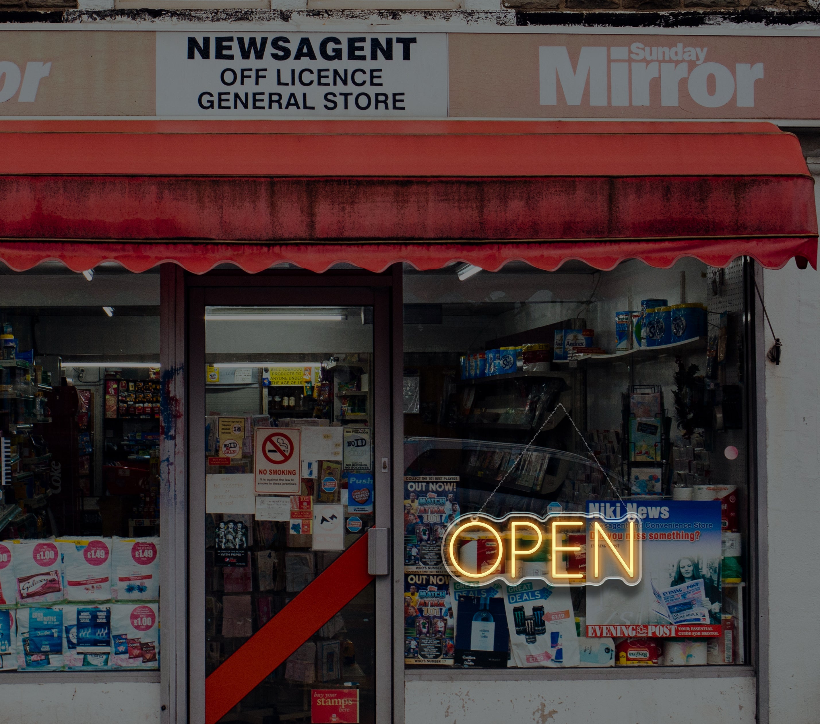 Open Neon Sign