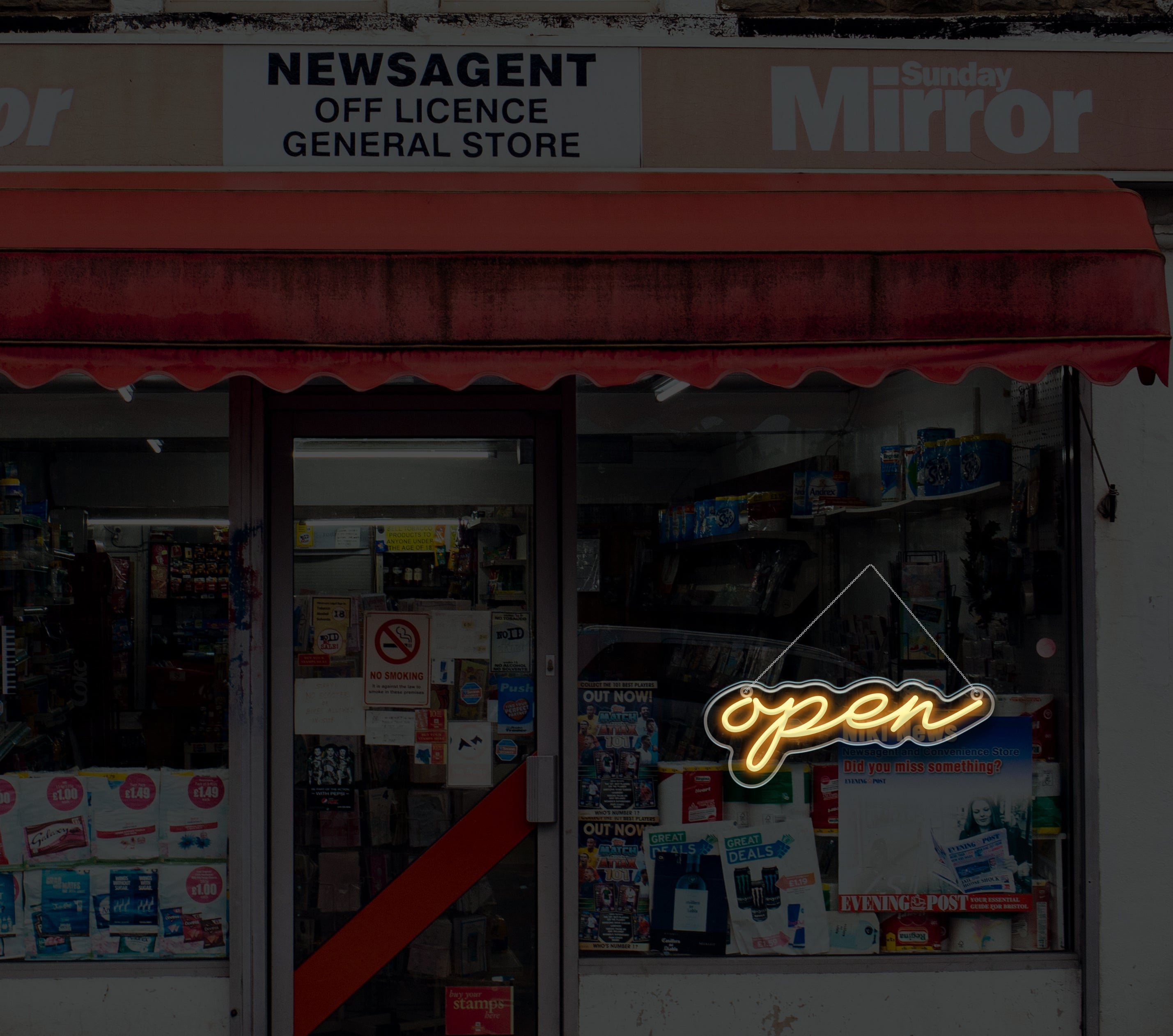 Open Neon Sign