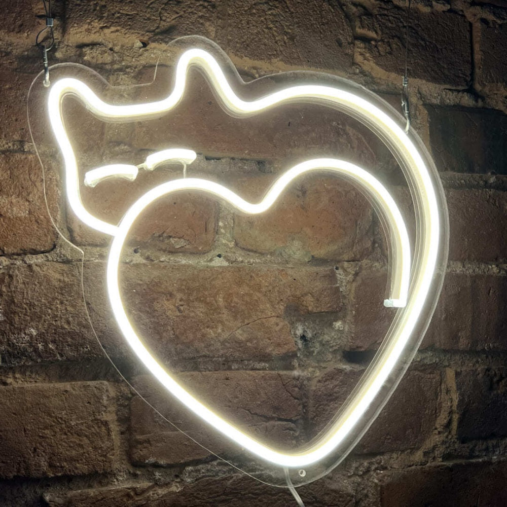 Cat heart LED Neon Sign