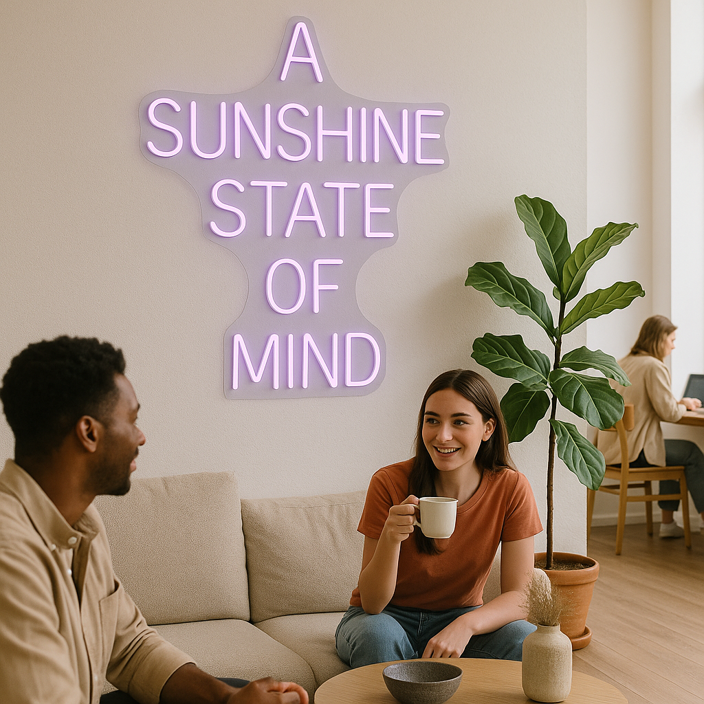 A Sunshine State of Mind LED Neon Sign