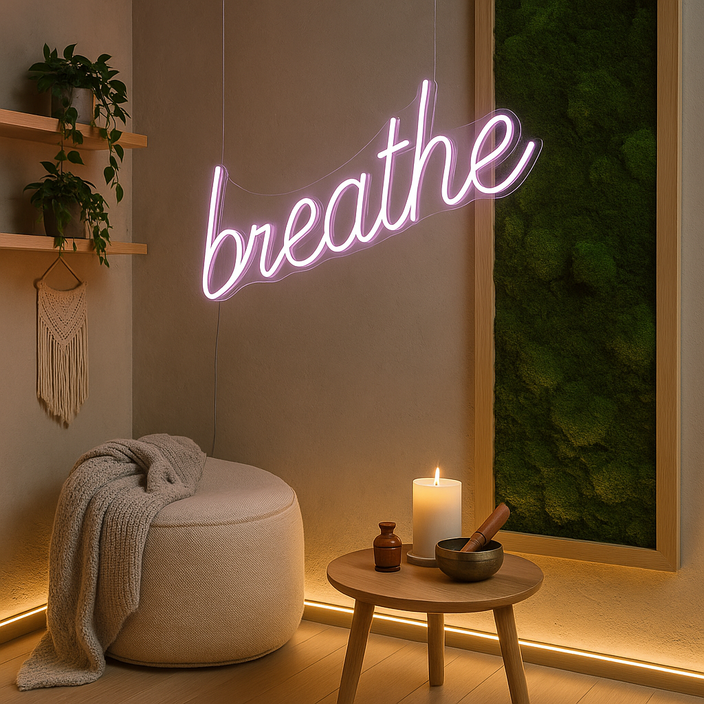 Breathe LED Neon Sign
