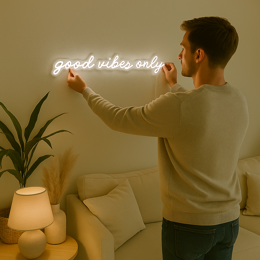 Good Vibes Only Neon Sign