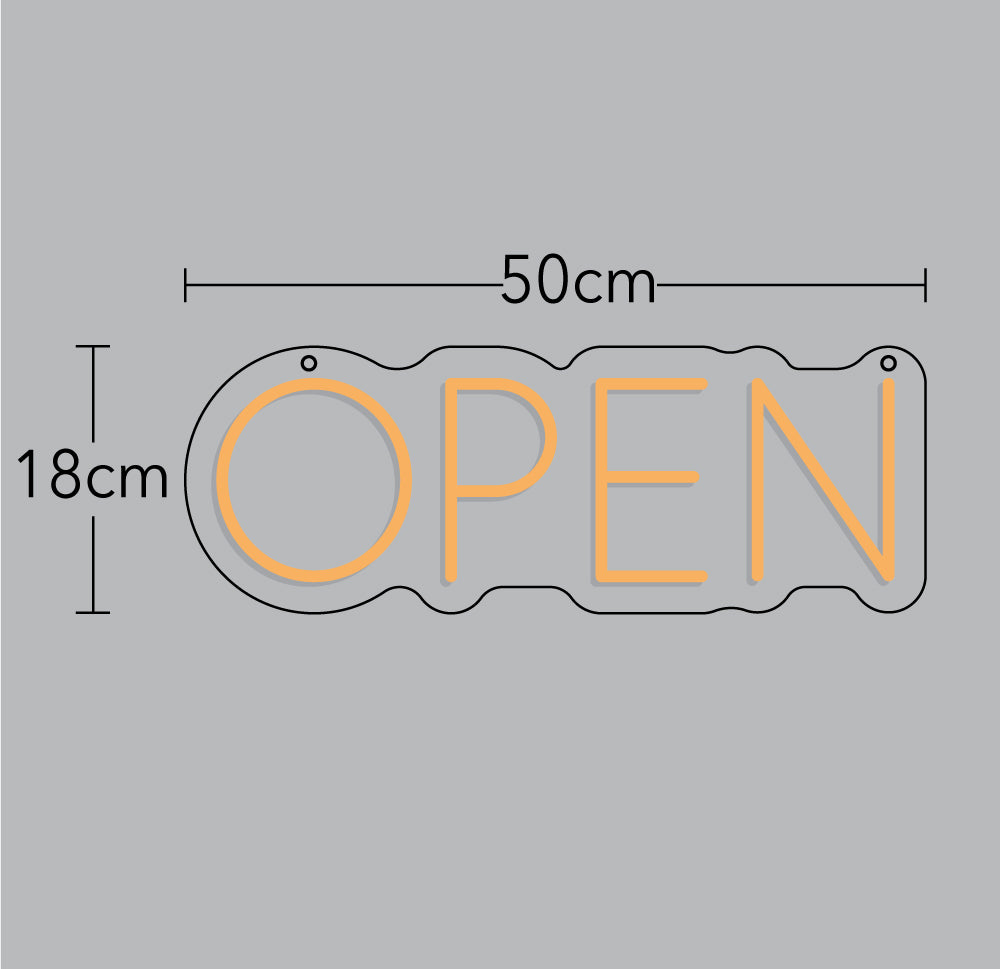 Open Neon Sign