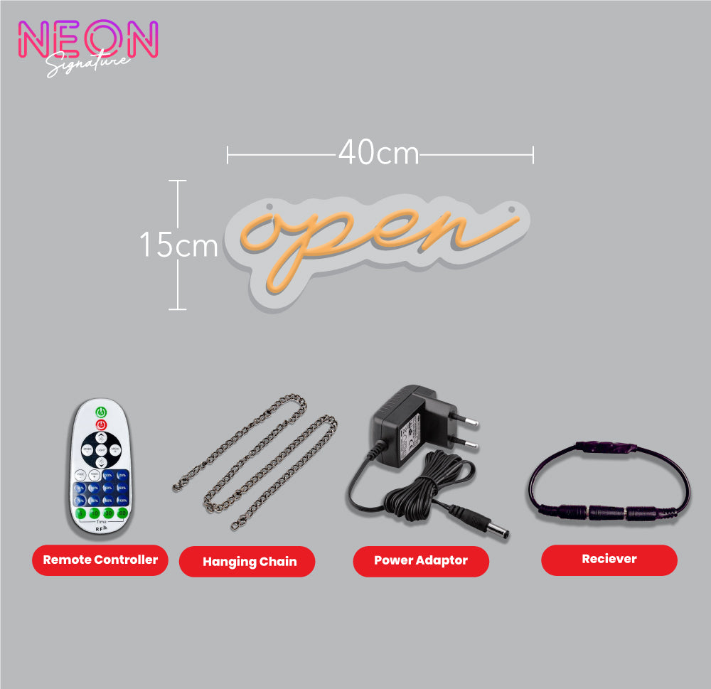 Open Neon Sign