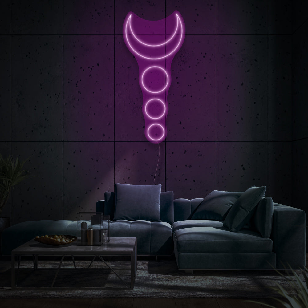Magical New Moon LED Neon Light