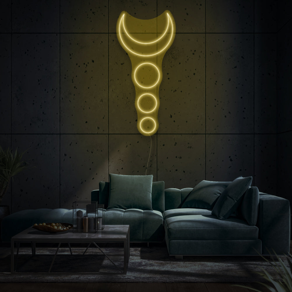 Magical New Moon LED Neon Light