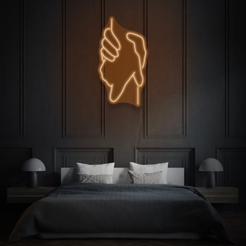 Two Holding Hands LED Neon Sign