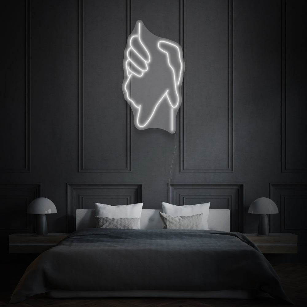 Two Holding Hands LED Neon Sign