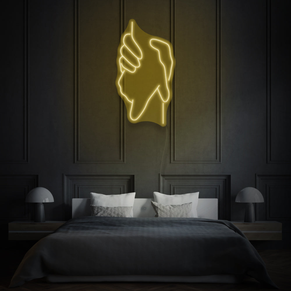Two Holding Hands LED Neon Sign