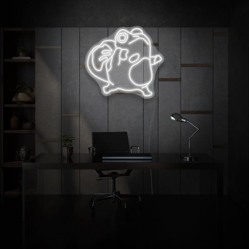 Frog With Bag LED Neon Light
