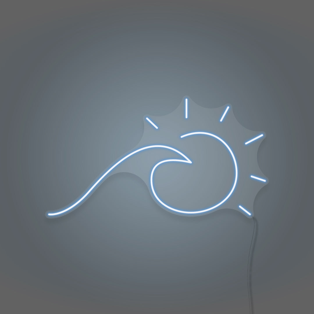 Sun And Sea Wave Neon Light
