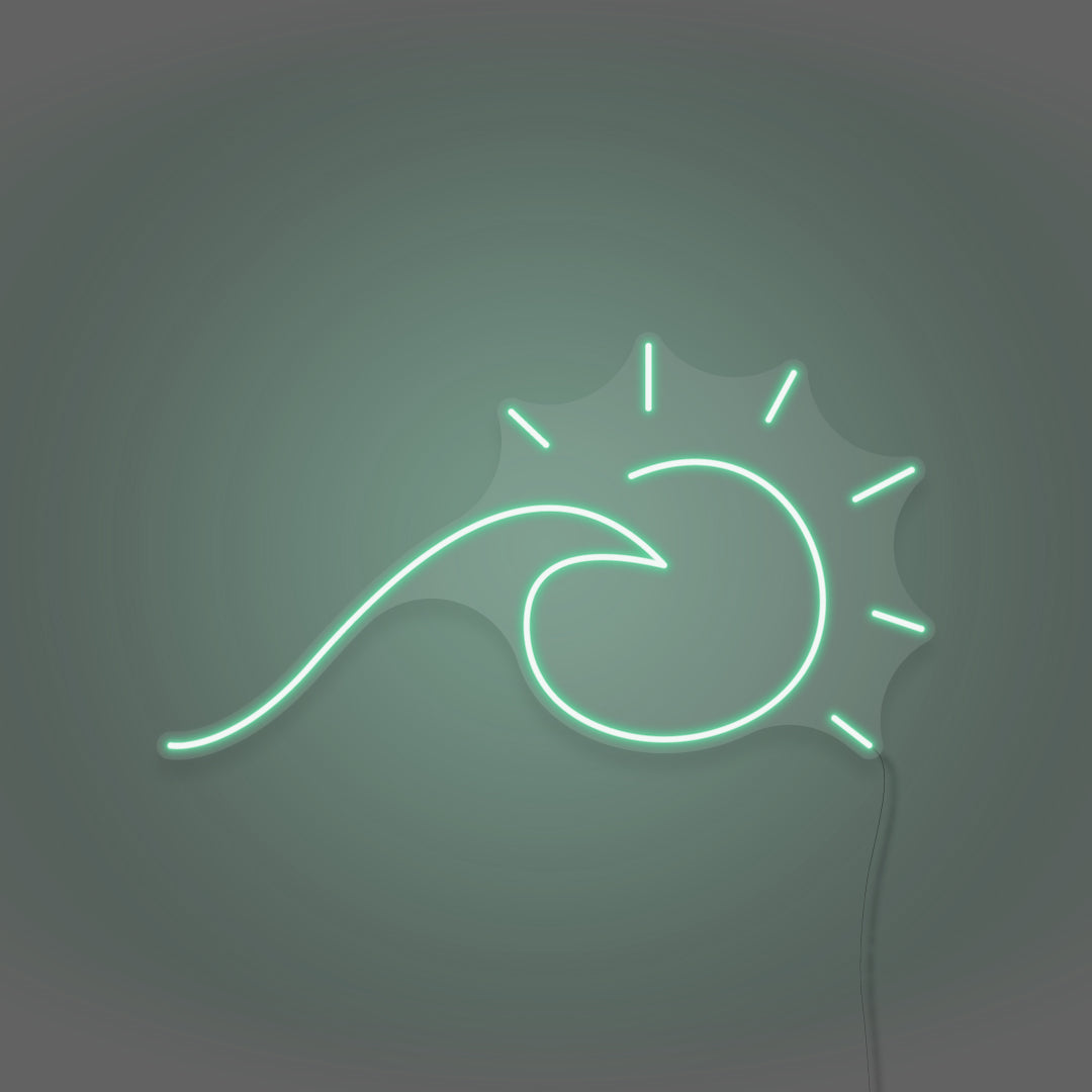 Sun And Sea Wave Neon Light