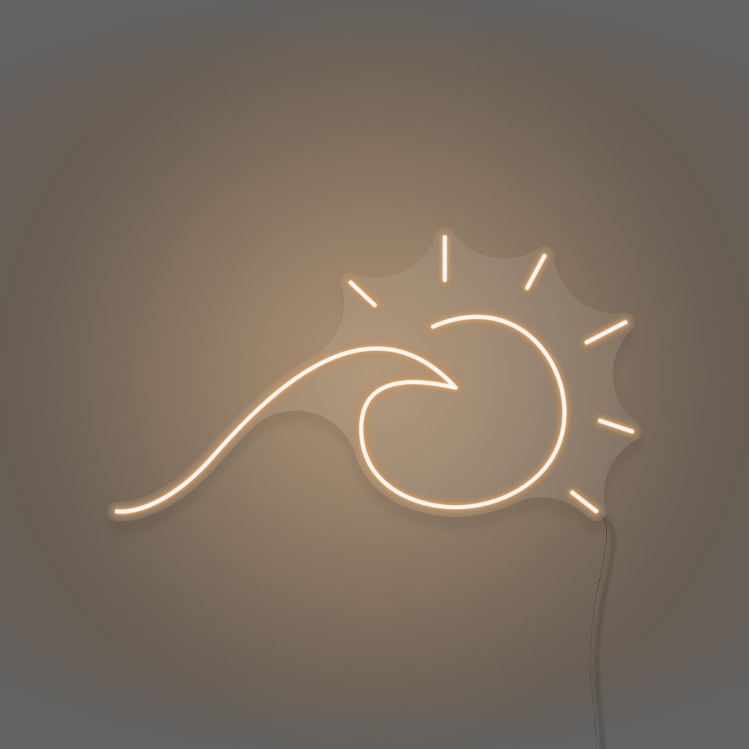 Sun And Sea Wave Neon Light