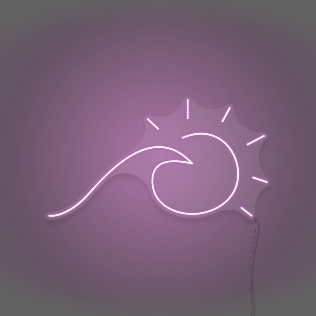 Sun And Sea Wave Neon Light
