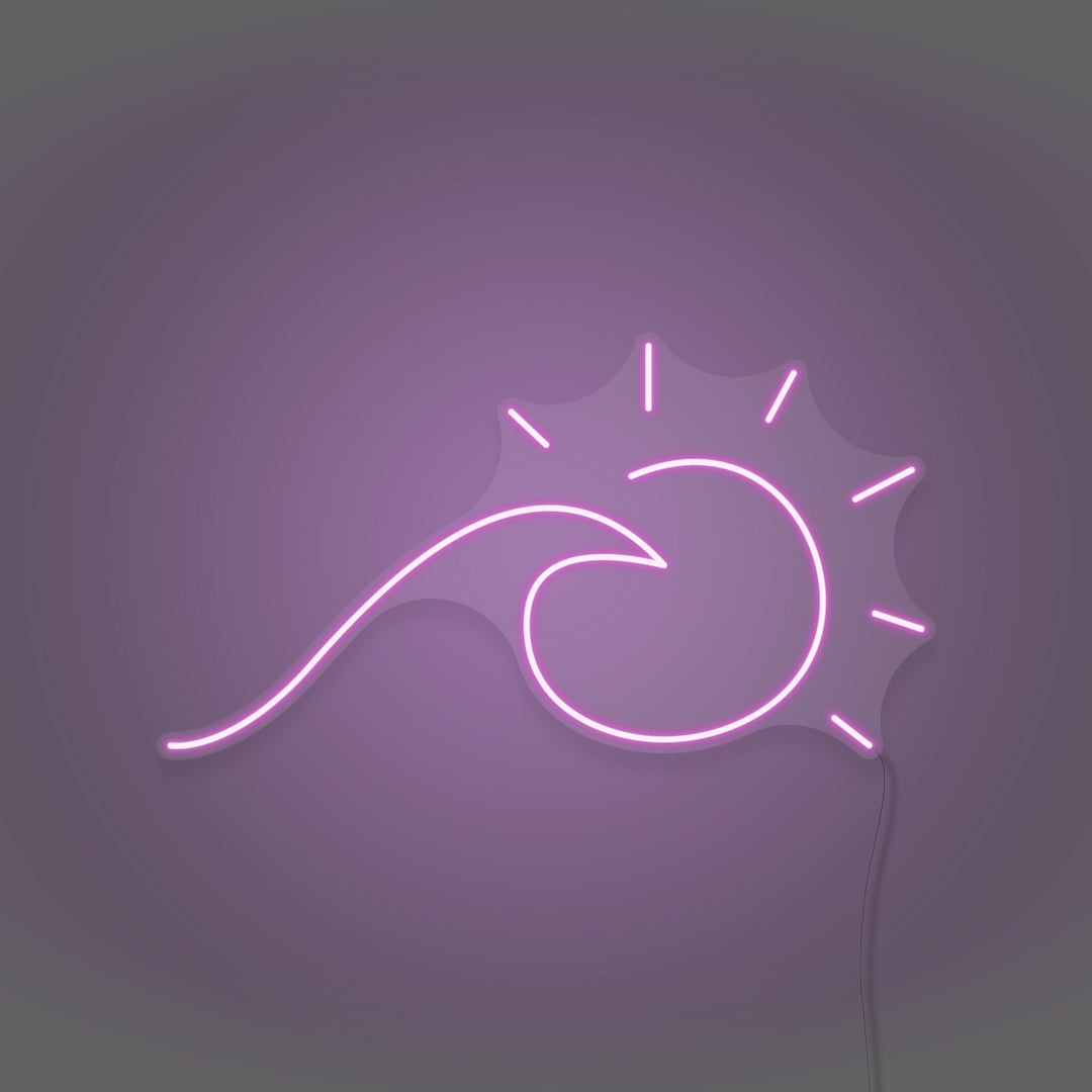 Sun And Sea Wave Neon Light