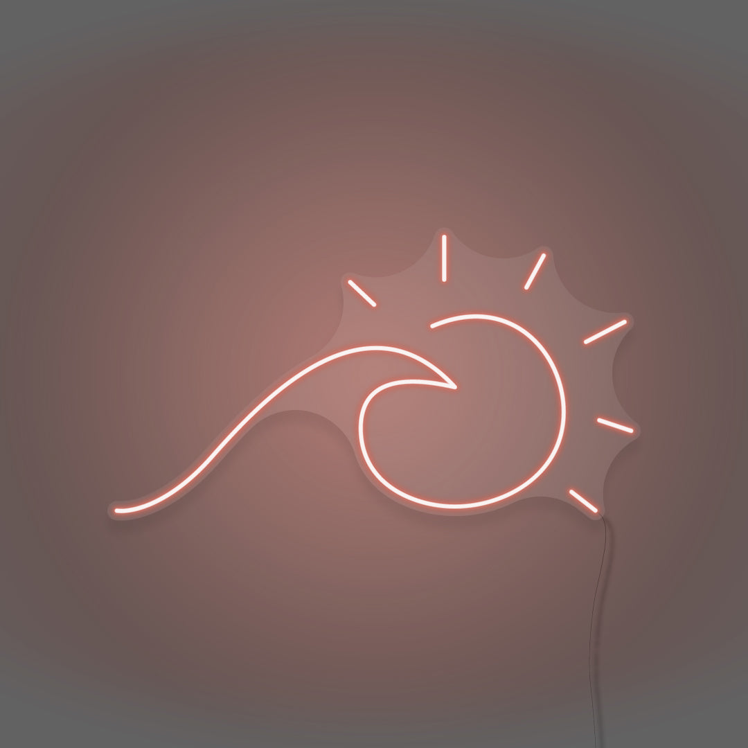 Sun And Sea Wave Neon Light