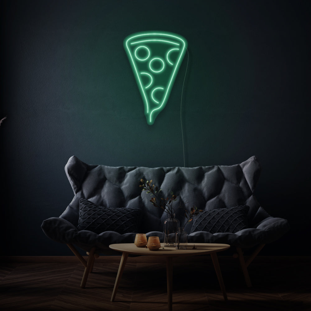 Vertical Piece Of Pizza LED Neon Sign