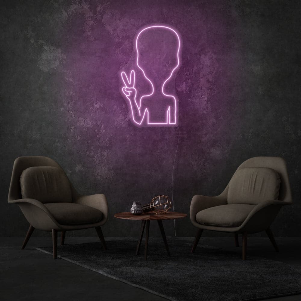 Alien's Contours LED Neon Sign