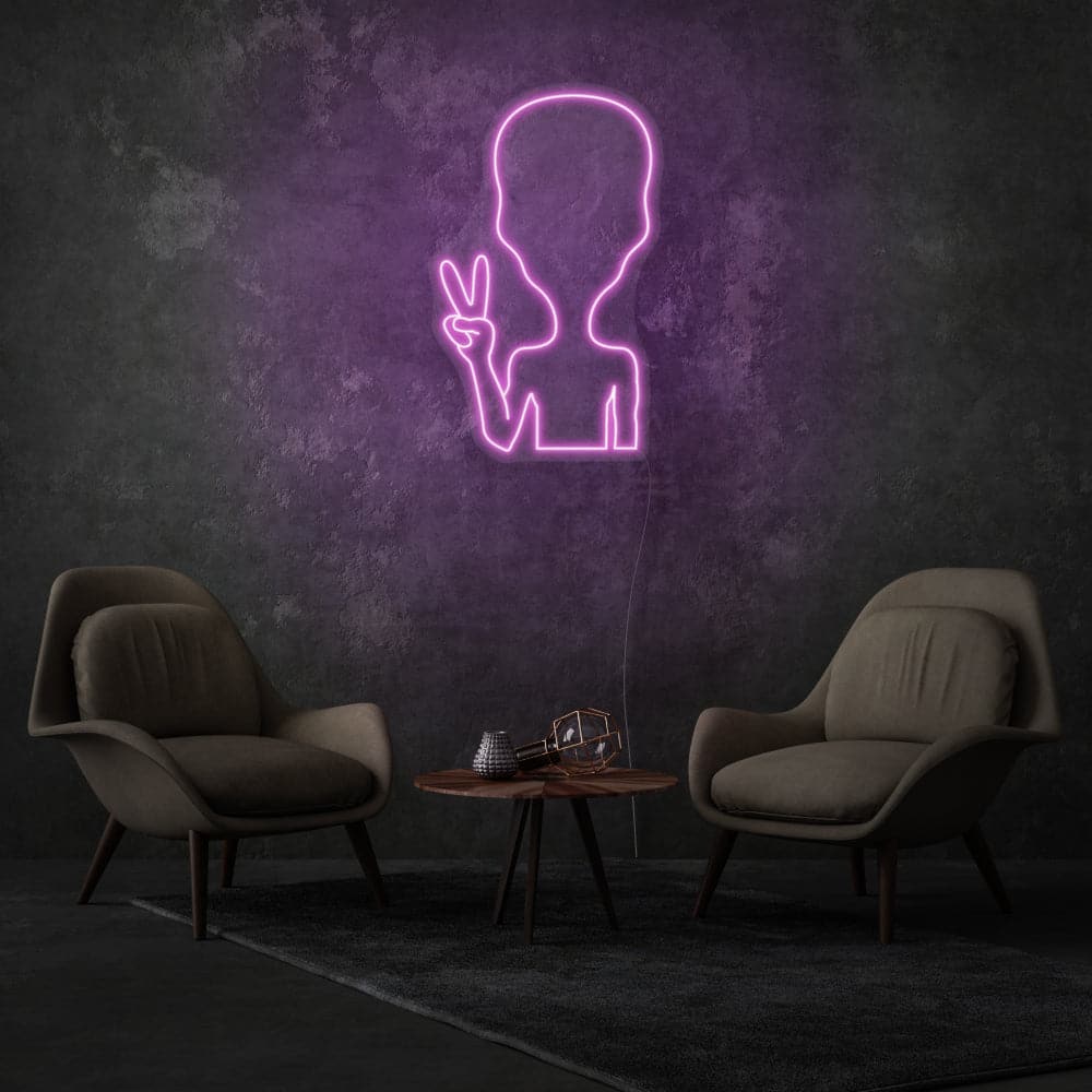 Alien's Contours LED Neon Sign