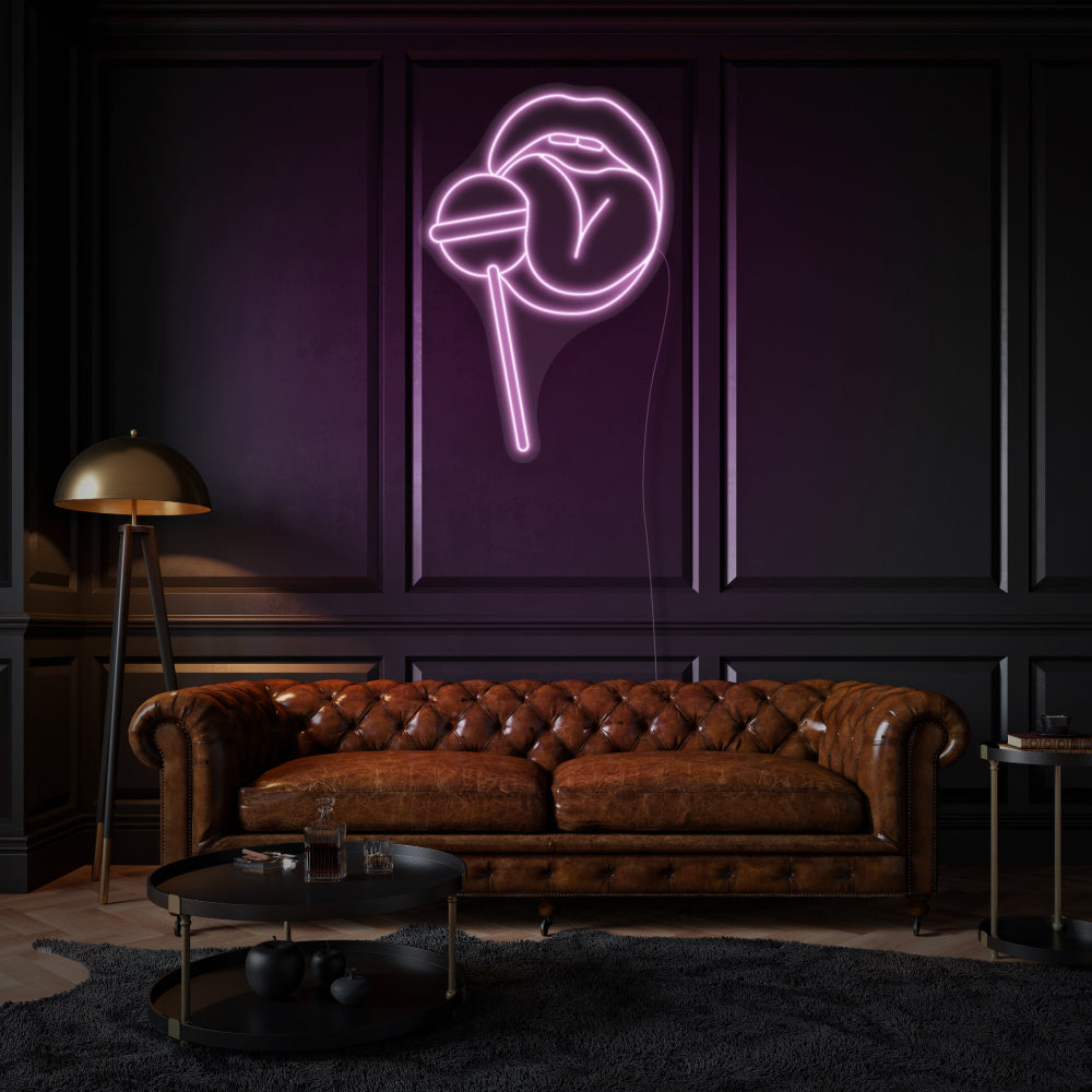 Woman Lips LED Neon Sign