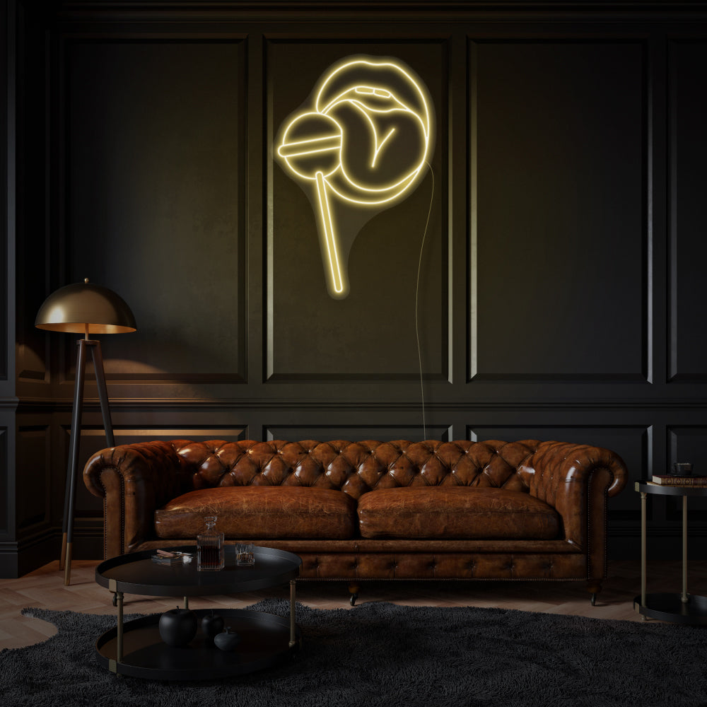 Woman Lips LED Neon Sign