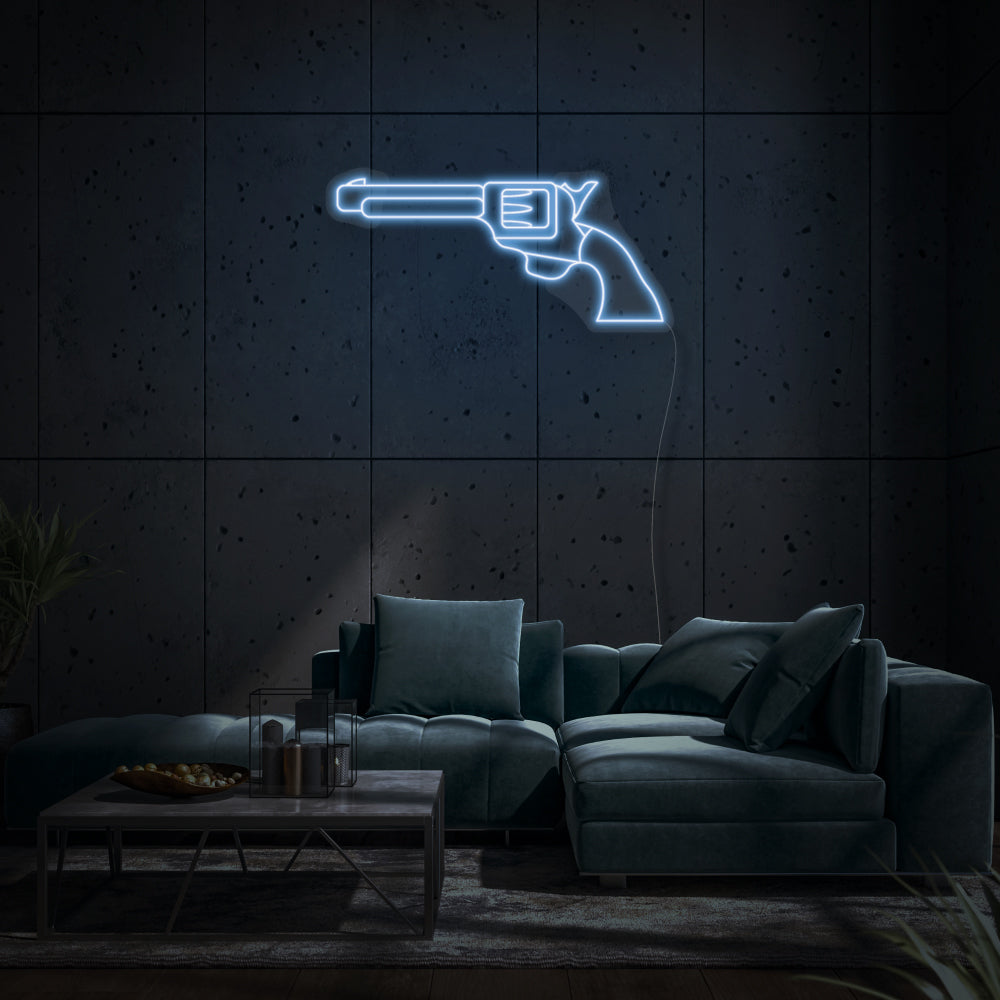 Gun LED Neon Sign
