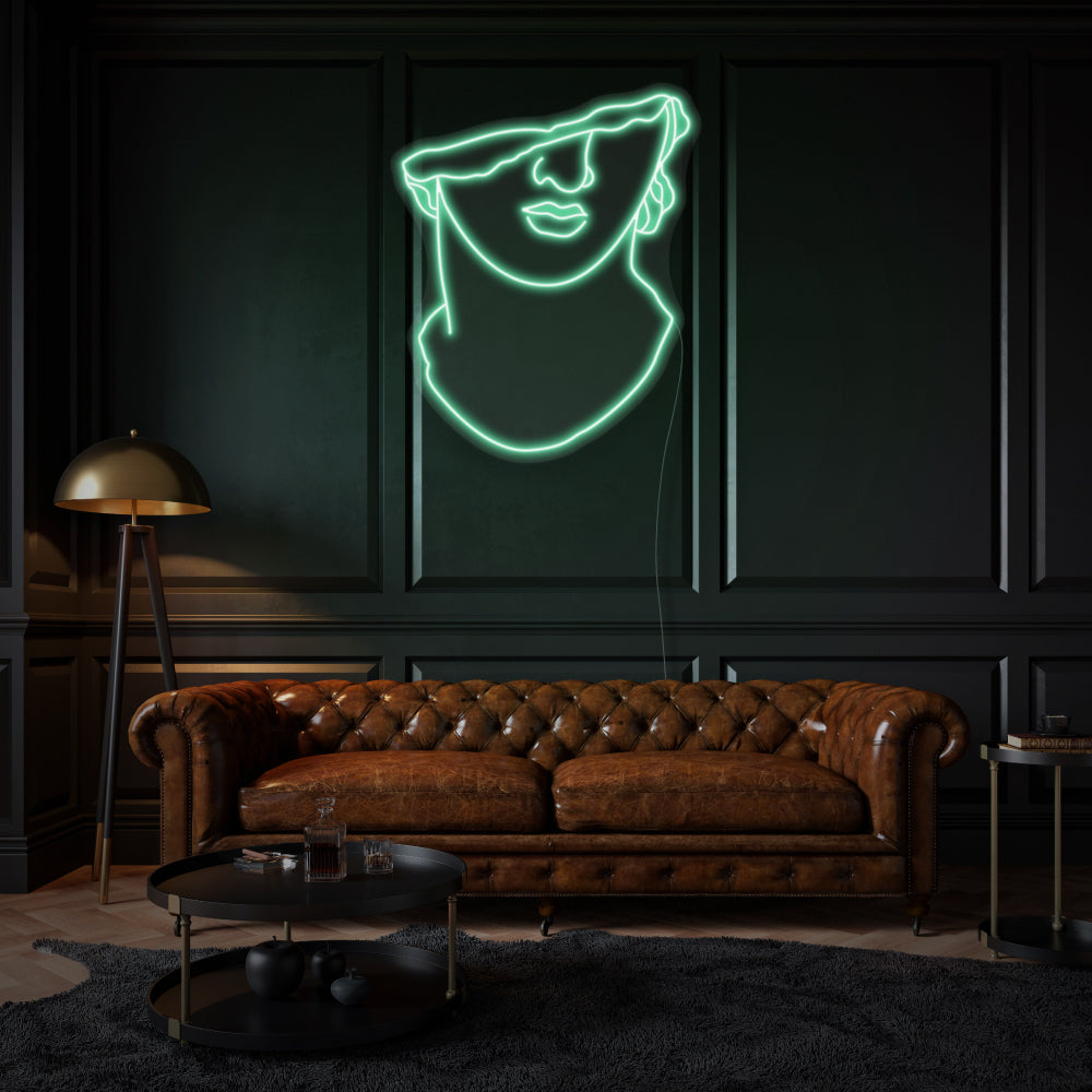 Apollo's Face LED Neon Sign