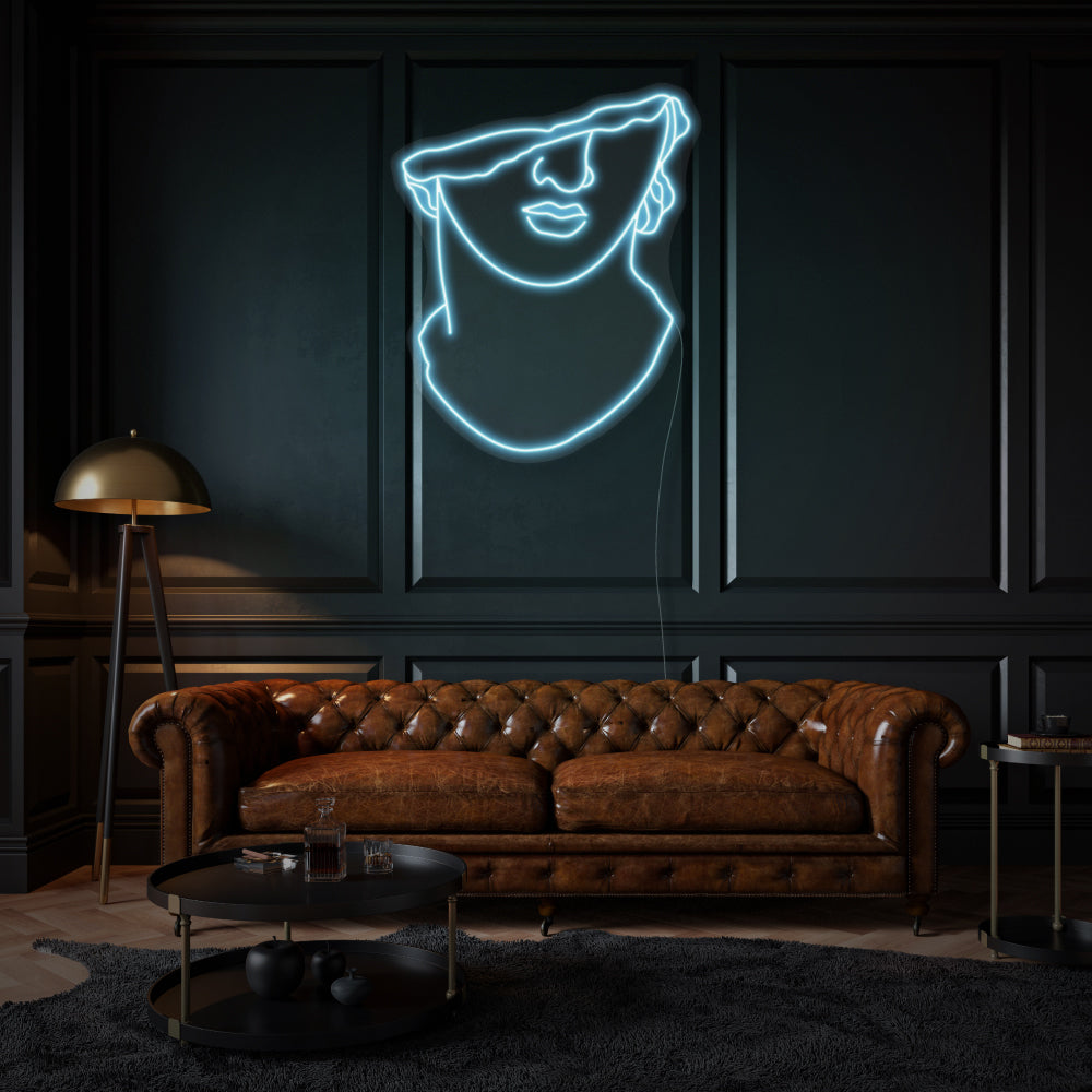 Apollo's Face LED Neon Sign
