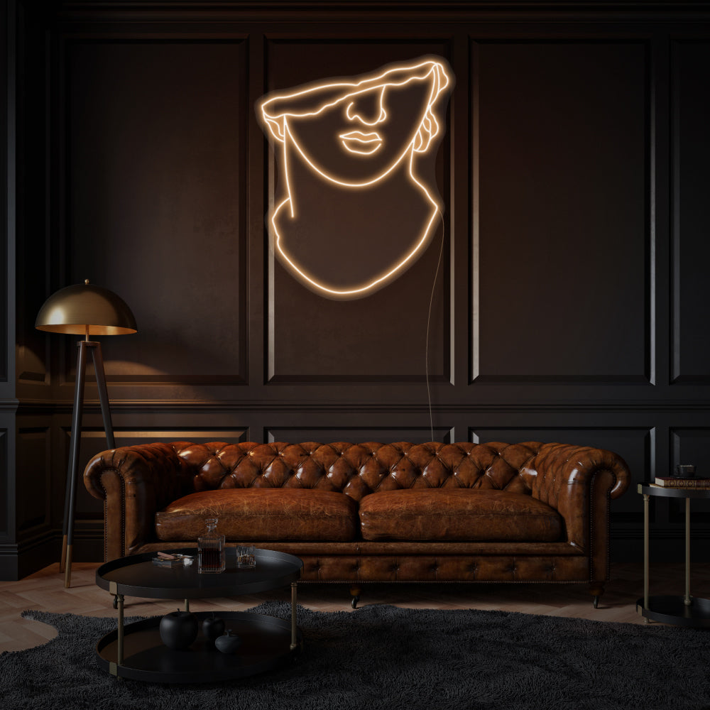 Apollo's Face LED Neon Sign