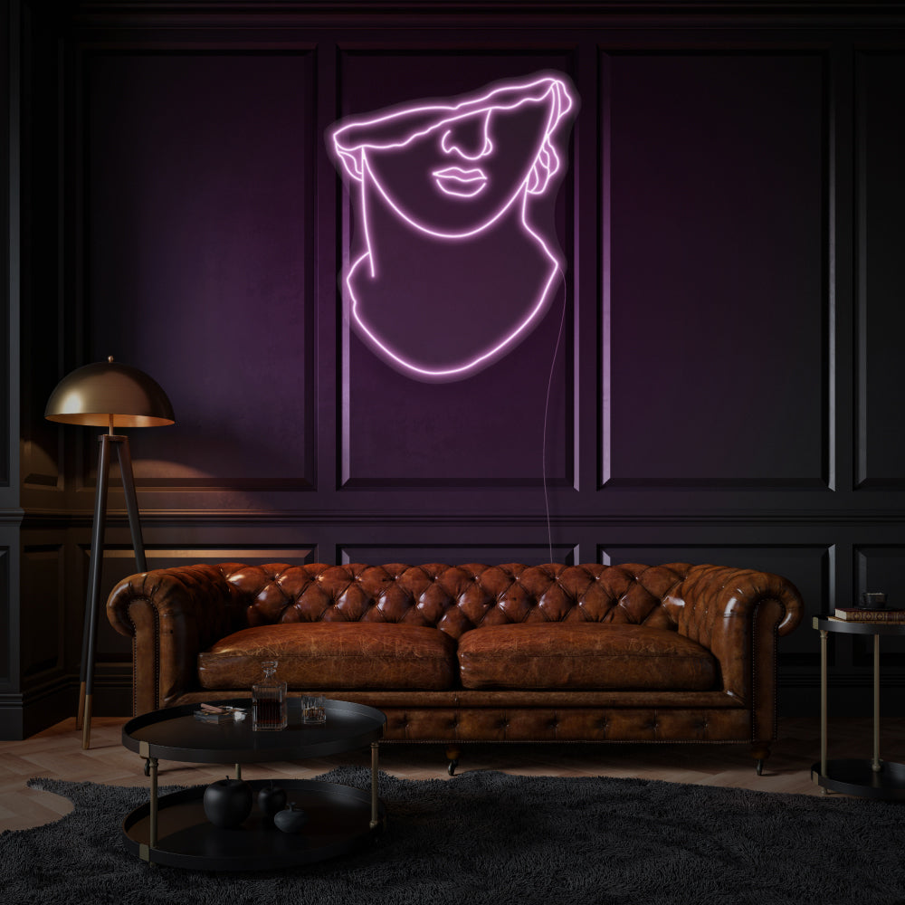 Apollo's Face LED Neon Sign