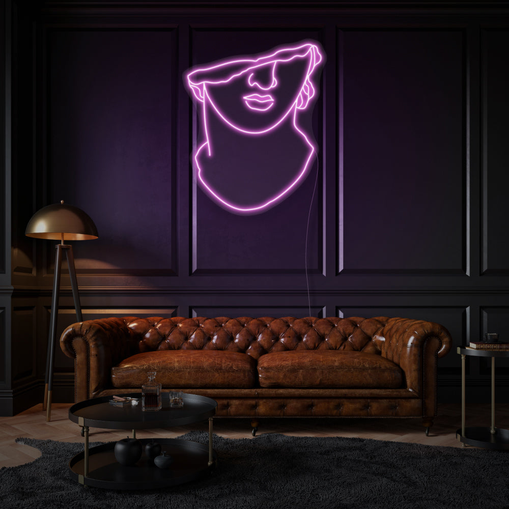 Apollo's Face LED Neon Sign