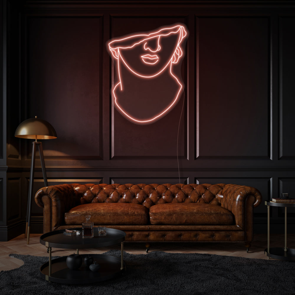 Apollo's Face LED Neon Sign