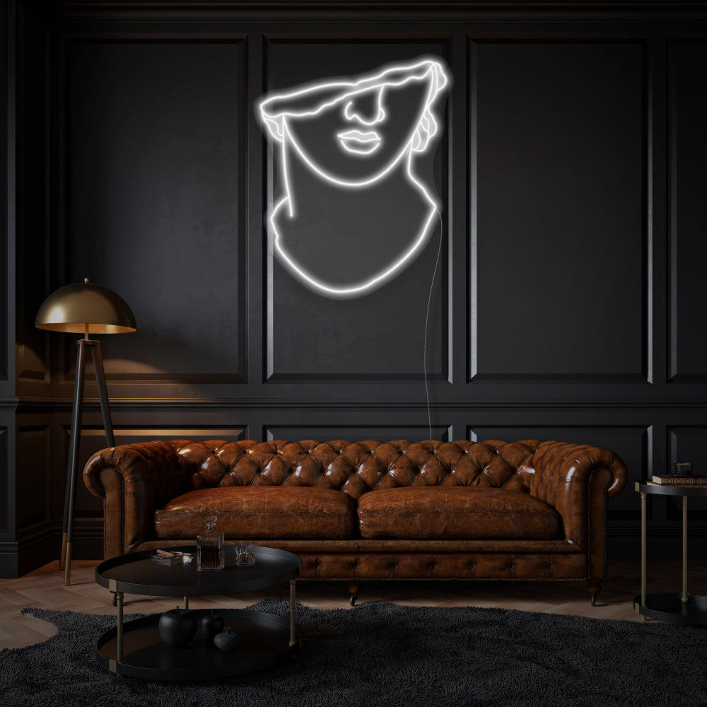 Apollo's Face LED Neon Sign