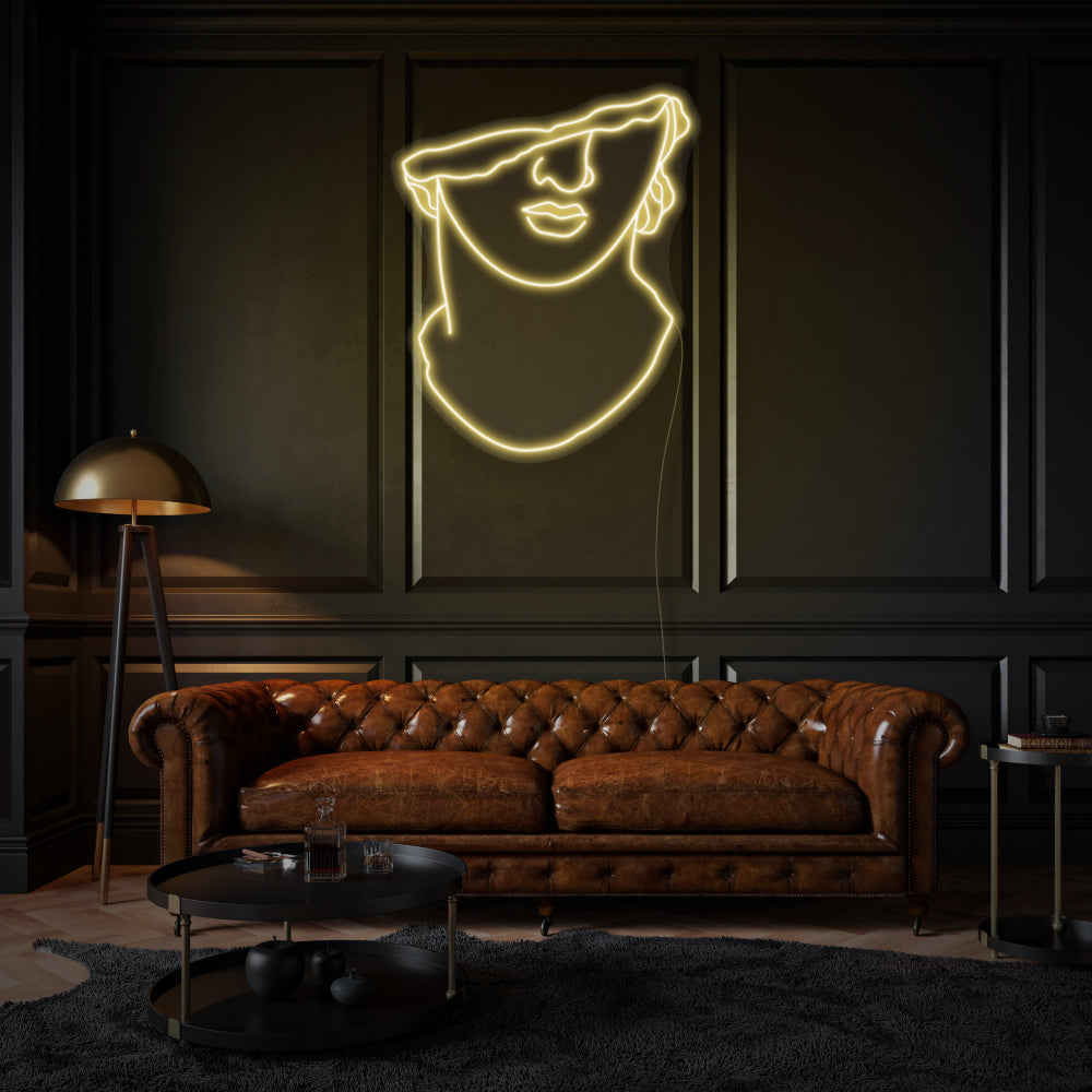 Apollo's Face LED Neon Sign