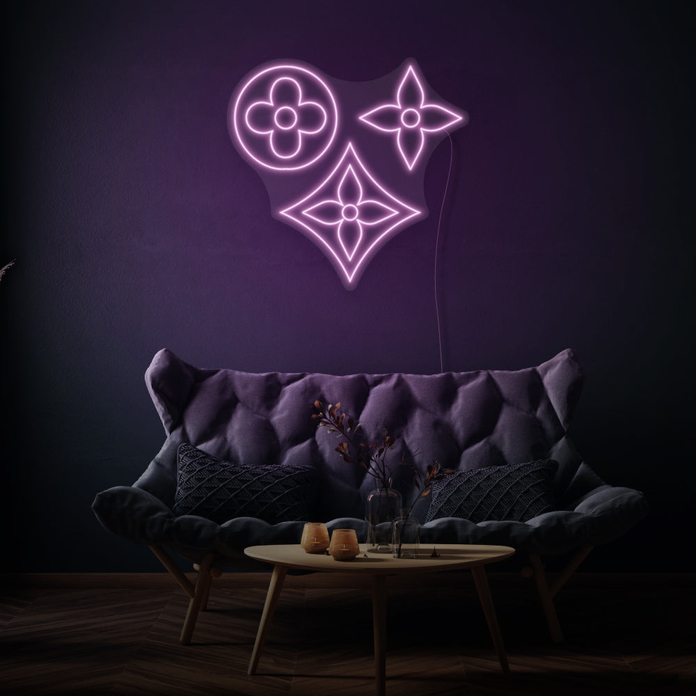 Vintage Flowers LED Neon Sign