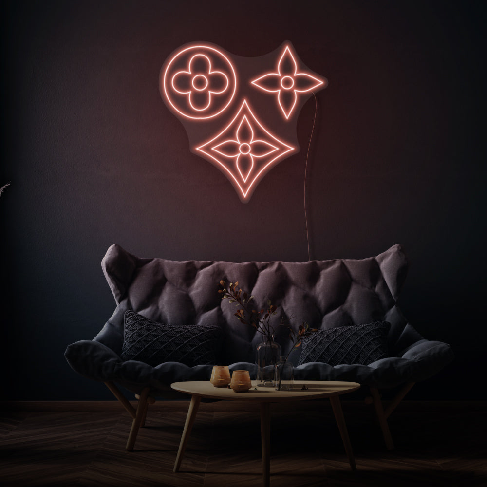 Vintage Flowers LED Neon Sign