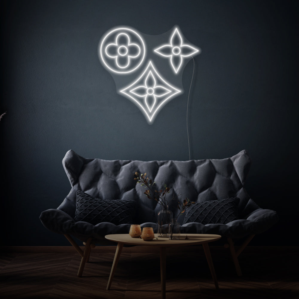 Vintage Flowers LED Neon Sign
