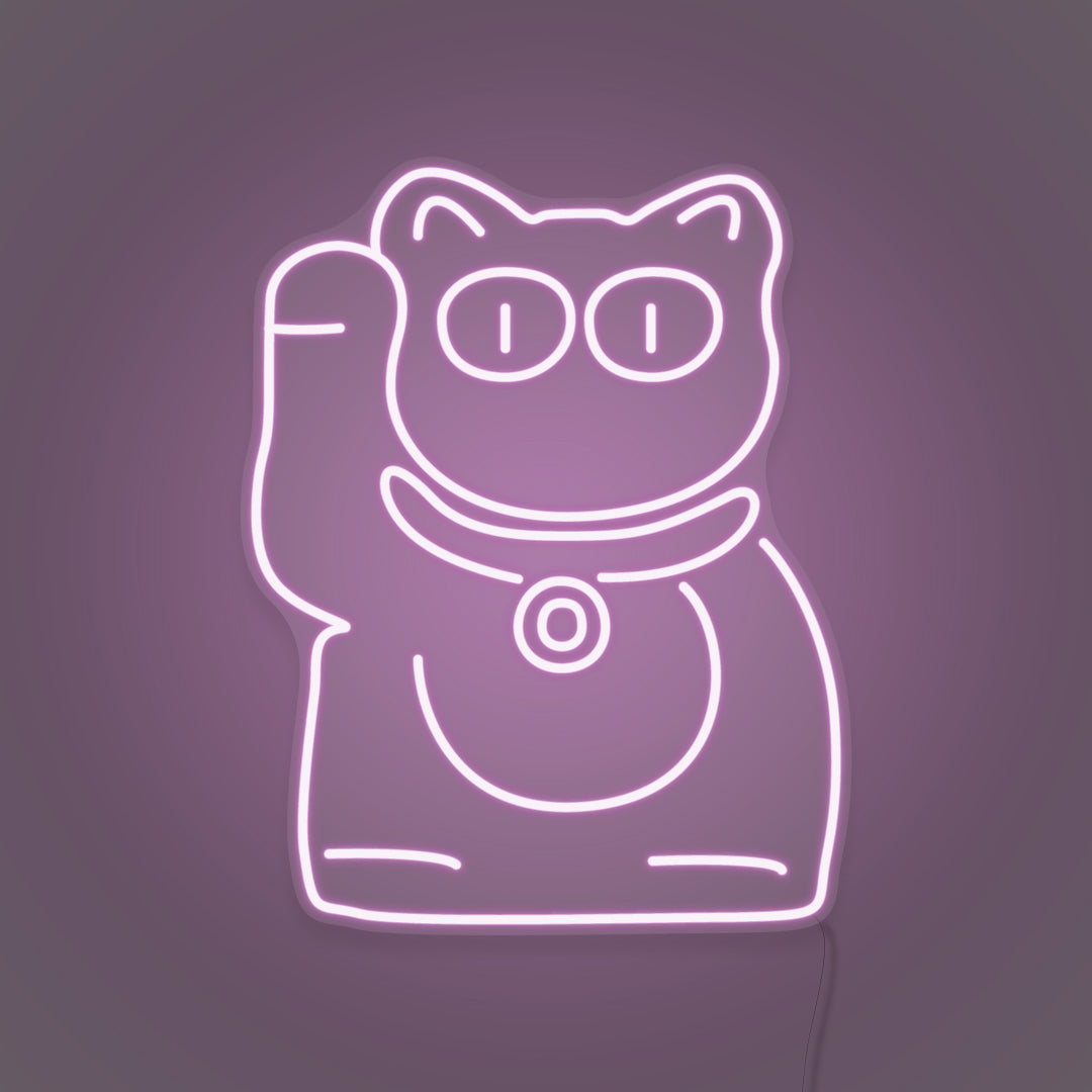 Waving Cat LED Neon Sign
