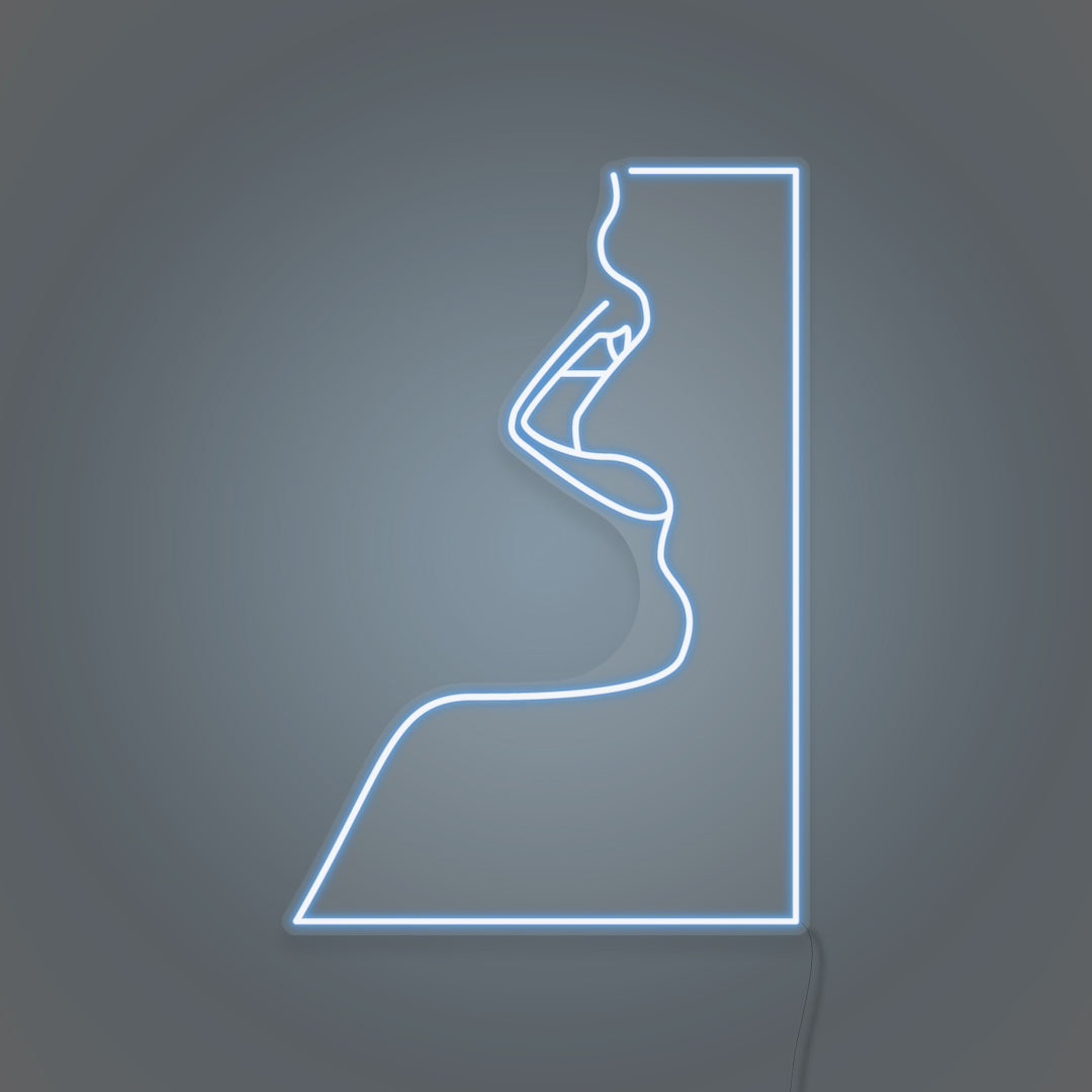 Woman's Face LED Neon Sign