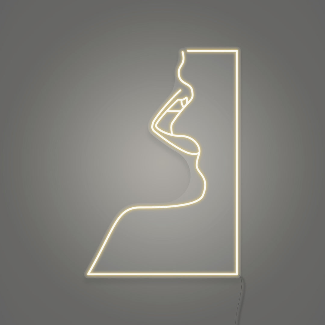 Woman's Face LED Neon Sign