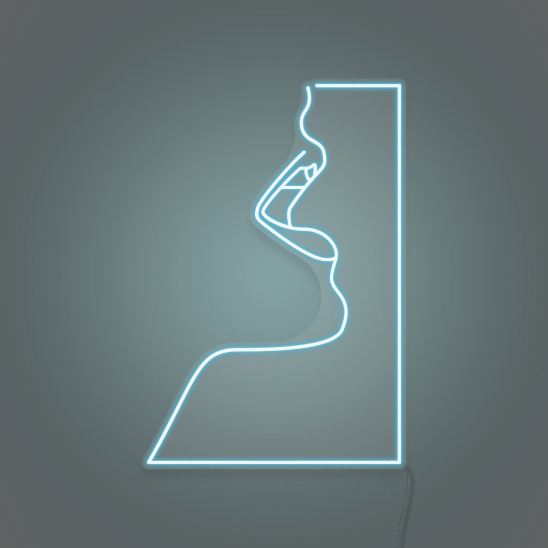 Woman's Face LED Neon Sign