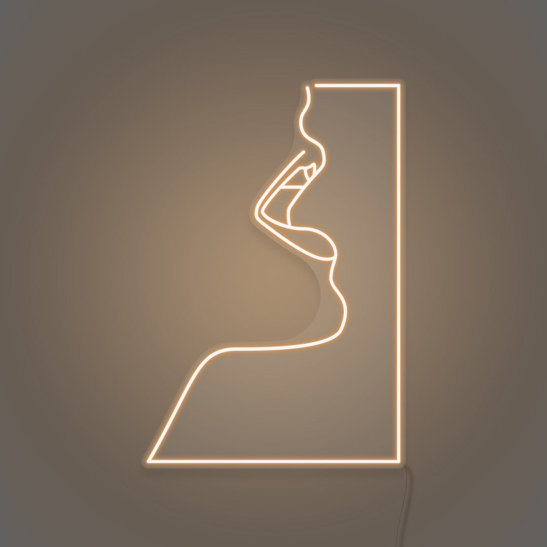 Woman's Face LED Neon Sign