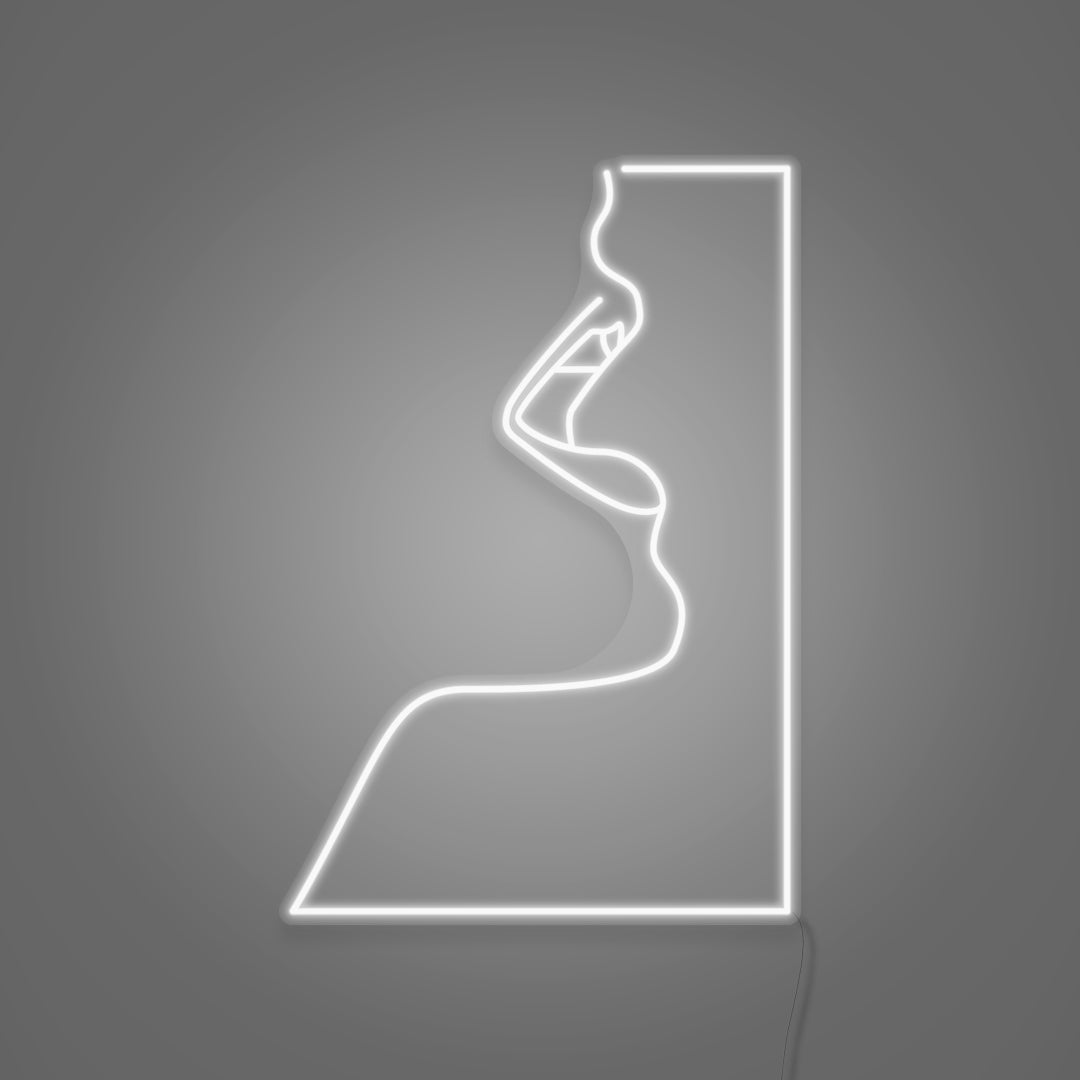 Woman's Face LED Neon Sign