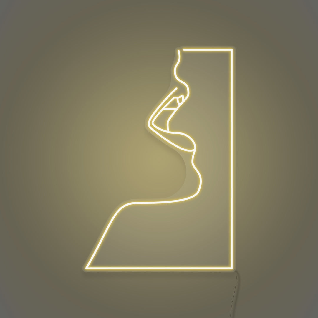 Woman's Face LED Neon Sign