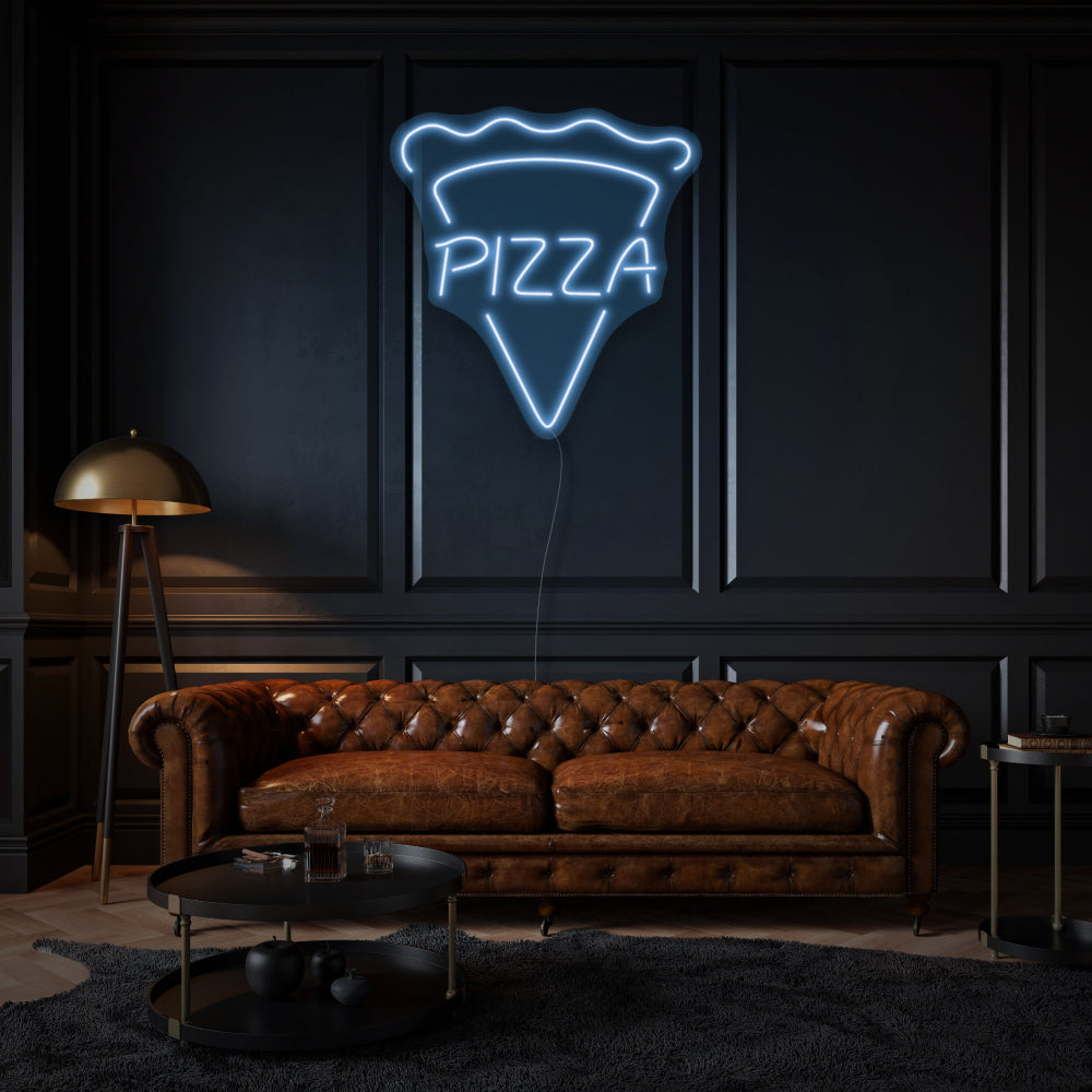 Vertical Pizza LED Neon Sign