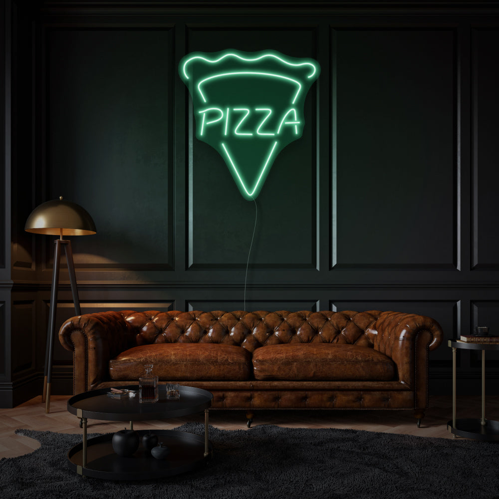 Vertical Pizza LED Neon Sign