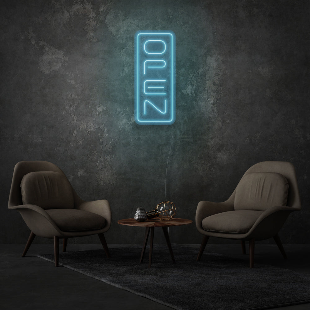 Vertical Open LED Neon Sign