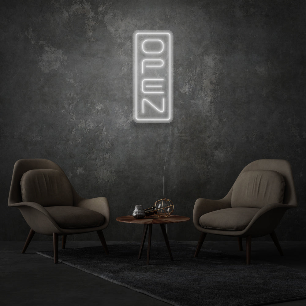 Vertical Open LED Neon Sign